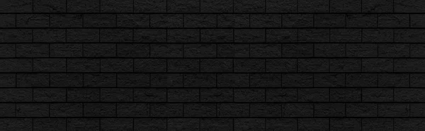 外観黒御影石の建物の壁の質感とシームレスな背景のパノラマ — ストック写真