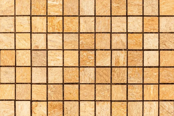 Glazed Tiles Brown Mosaic Pattern Seamless Background — Stock Photo, Image