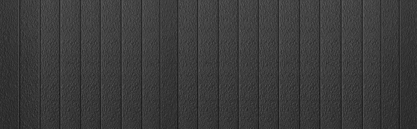 Panorama Sfondo Metallo Ondulato Nero Superficie Della Struttura Acciaio Zincato — Foto Stock