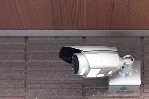 System Bezpieczeństwa Kamery Wideo Ścianie Budynku — Zdjęcie stockowe