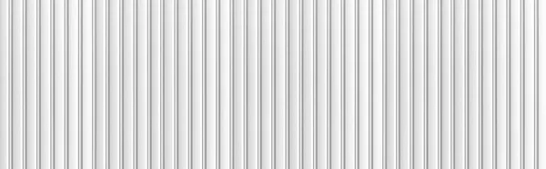 Panorama Der Weißen Wellblechhintergrund Und Textur Oberfläche Oder Galvanisieren Stahl — Stockfoto