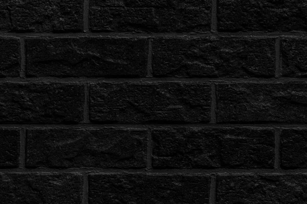 Zwarte Steen Baksteen Muur Textuur Naadloze Achtergrond — Stockfoto