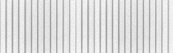 Panorama Fundo Metal Ondulado Branco Superfície Textura Galvanizar Aço — Fotografia de Stock