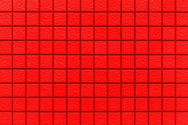 Vermelho Mosaico Parede Azulejo Padrão Fundo Sem Costura — Fotografia de Stock