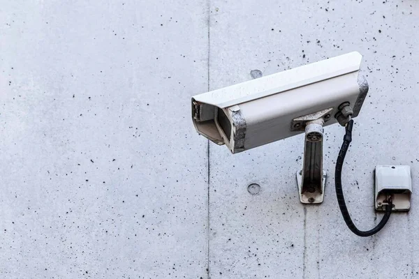 Système Sécurité Par Caméra Vidéo Sur Mur Bâtiment — Photo