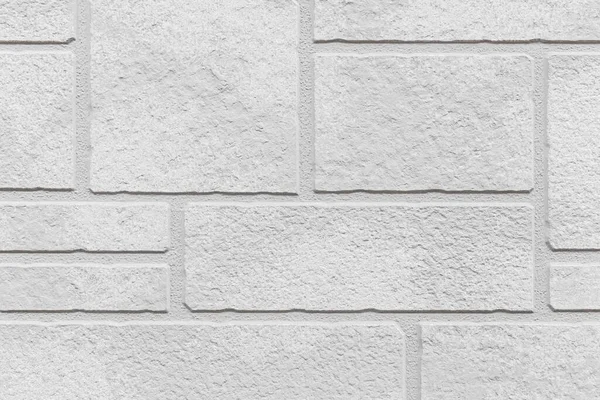 Block Pattern White Stone Cladding Wall Tile Texture Seamless Background — Stock Photo, Image