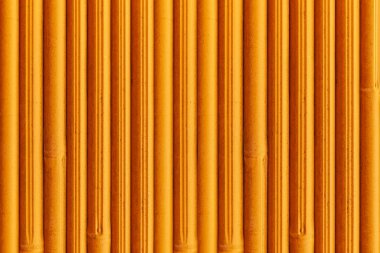 Bambu duvar ya da bambu çit dokusu. Eski kahverengi ton doğal bambu çit dokusu arka planı