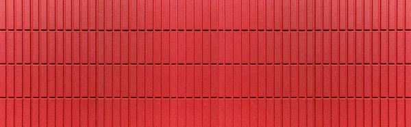 Panoráma Modern Vörös Fal Csíkos Textúra Zökkenőmentes Háttér — Stock Fotó