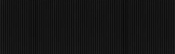 Панорама Чорного Гофрованого Металевого Фону Текстури Поверхні Або Гальванізованої Сталі — стокове фото