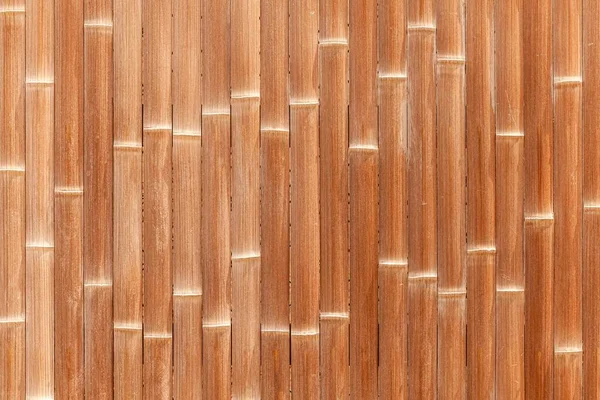 Bambuvägg Eller Bambustaket Konsistens Gamla Brun Ton Naturliga Bambu Staket — Stockfoto