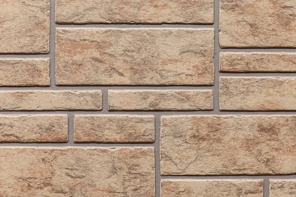 Brązowy Kamień Blok Ściana Bezszwowe Tło Wzór Tekstury — Zdjęcie stockowe