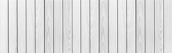 Panorama Białej Płyty Aluminiowej Wzorem Drewna Bezszwowym Tłem — Zdjęcie stockowe