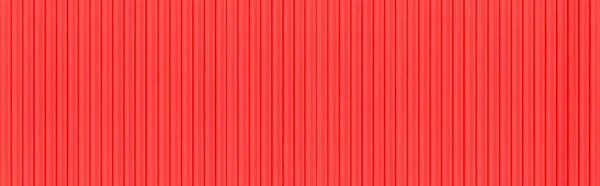 Panorama Fondo Metallo Ondulato Rosso Superficie Della Struttura Acciaio Zincato — Foto Stock
