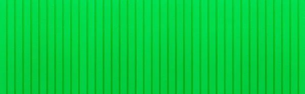 Panorama Zelené Vlnité Kovové Pozadí Povrch Textury Nebo Pozinkované Oceli — Stock fotografie