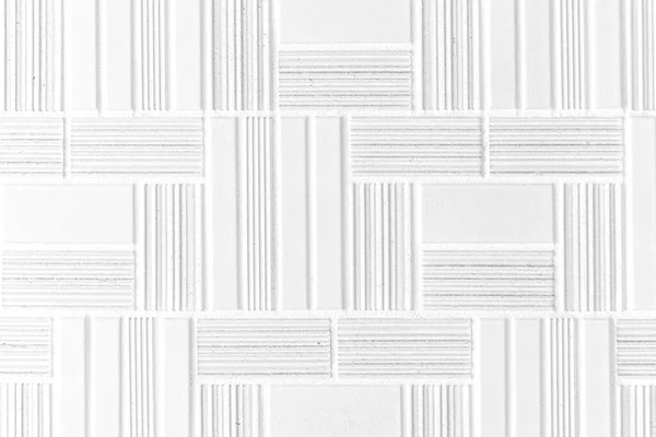 Bílá Čára Mozaika Nástěnné Dlaždice Textury Bezešvé Pozadí — Stock fotografie