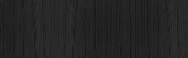 木板のパノラマ黒い木の質感とシームレスな背景 — ストック写真