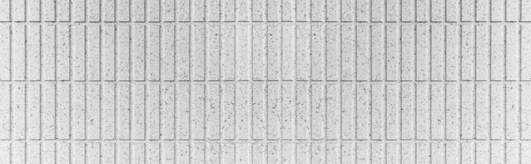 Panorama White Stone Block Wall Seamless Background Pattern Texture — Stock Photo, Image