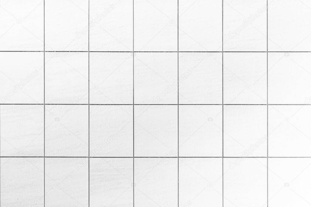 White stone block wall seamless background and pattern texture