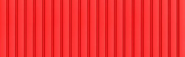 Red Corrugated metal zemin ve doku yüzeyinin panoraması ya da çeliği galvanize et