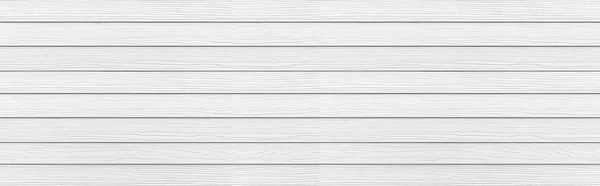 Panorama Wood Plank White Timber Texture Seamless Background — Stock Photo, Image