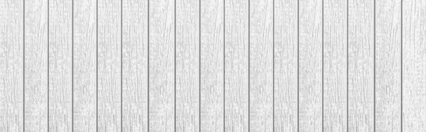 Panorama Drewna Deska Biała Tekstura Drewna Płynne Tło — Zdjęcie stockowe