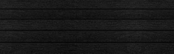Panorama Drewna Deska Czarny Tekstury Drewna Płynne Tło — Zdjęcie stockowe