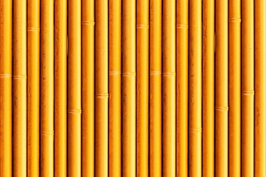 Bambu duvar ya da bambu çit dokusu. Eski kahverengi ton doğal bambu çit dokusu arka planı