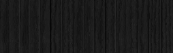 Πανόραμα Από Μαύρο Ξύλινο Φράχτη Ρίγες Υφή Και Απρόσκοπτη Φόντο — Φωτογραφία Αρχείου