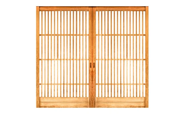 Shoji Traditionelle Japanische Tür Fenster Oder Raumteiler Isoliert Auf Weißem — Stockfoto