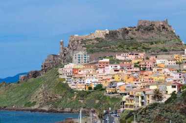 Castelsardo görünümü - İtalya
