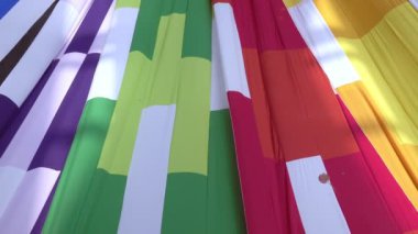 Güzel kumaş arka plan rüzgarda sallayarak.