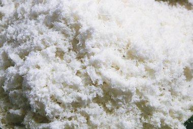 Rendelenmiş hindistan cevizi, Hindistan cevizi eti soyut detay