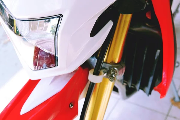 Bangkok Tailândia Abril 2019 Detalhe Moto Motocicleta Honda Foi Mostrada — Fotografia de Stock