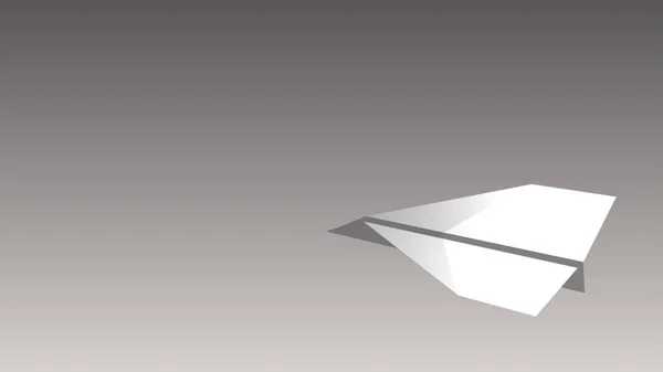 Vit Papper Plan Flygande Bakgrund Modell Animation — Stockfoto