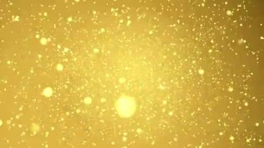 Altın Glitter soyut arka plan 3d animasyon 4k
