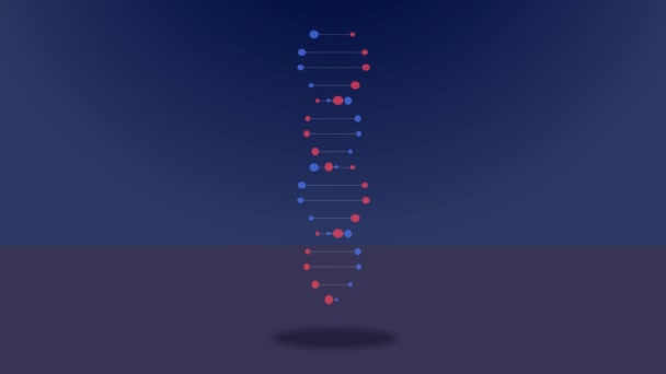 Forgatható Dns Loop Háttér Animáció — Stock videók