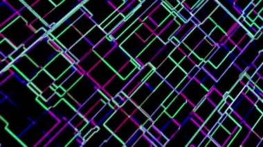 Hi teknoloji soyut Fütüristik Dijital Teknoloji Arka Plan 3d Animasyon 4k