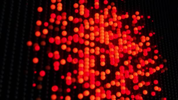 Populaire abstrait conduit applique murale Futuriste vague numérique fond animation 3d 4k 