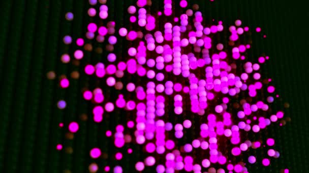 Populaire abstrait conduit applique murale Futuriste vague numérique fond animation 3d 4k 