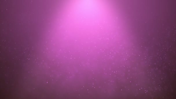 Популярный Абстрактный Фон Сияние Розовой Пыли Частицы Звезды Искры Волновая — стоковое видео