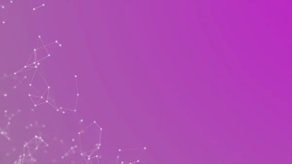 Linien Und Punkte Technologie Futuristische Netzwerk Plexus Abstrakten Hintergrund Animation — Stockfoto