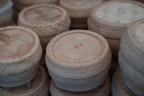 Бамбук Поле Плетіння Липкого Рису Таїланд Кухонні Інструменти — стокове фото