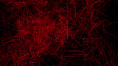 Fütüristik çizgiler tünel animasyon 3d render ile soyut arka plan