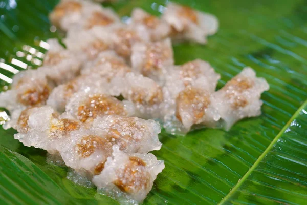 Saku Sai Moo Tay Tatlı Gıda Buğulanmış Tapioca Köfte Sago — Stok fotoğraf