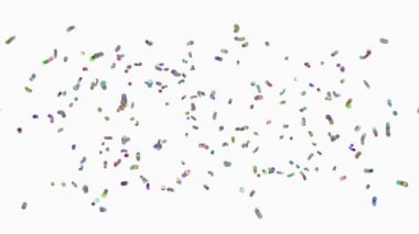 bakteri virüsü veya Kök Hücreler hareketli animasyon 3d render