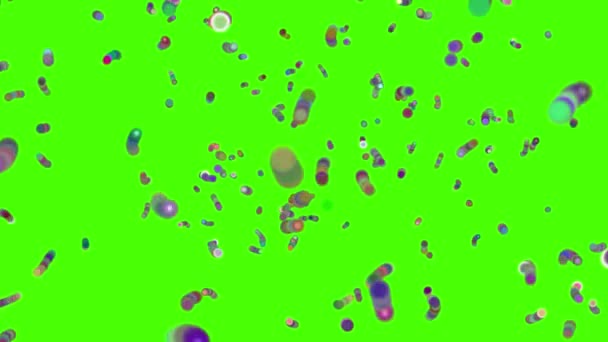 Bacteria Virus Stem Cells Moving Animation Rendering — Stock Video