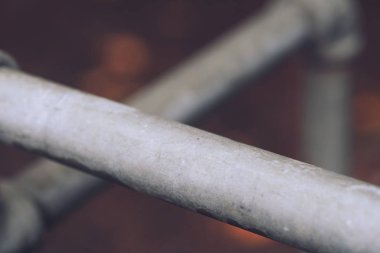 soyut eski metal boru seçici odak arka plan kadar yakın