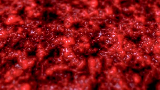 Текстура Ткани Головного Мозга Органическая Поверхность Кровеносные Сосуды Анимация Рендеринга — стоковое видео