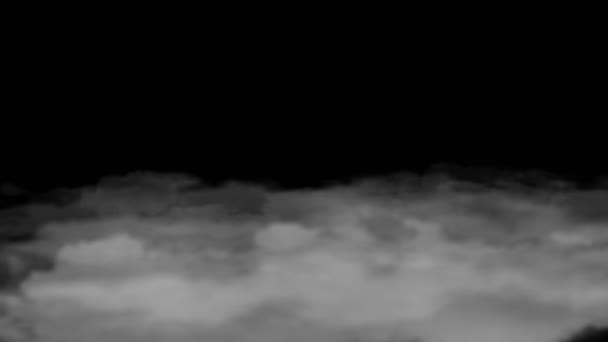 Fumée Atmosphérique Brouillard Nuage Lisse Mouvement Moderne Abstrait Animation Fond — Video