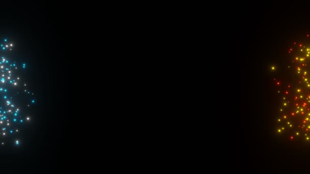 Étincelles abstraites Poussières brillantes arrière-plan de particules de poussière rendu 3d